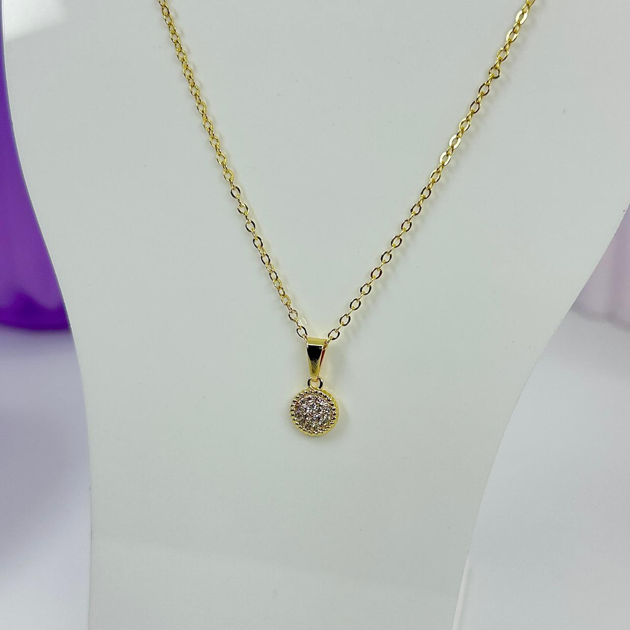 COLAR PING. REDONDO CRAVEJADO CO2057