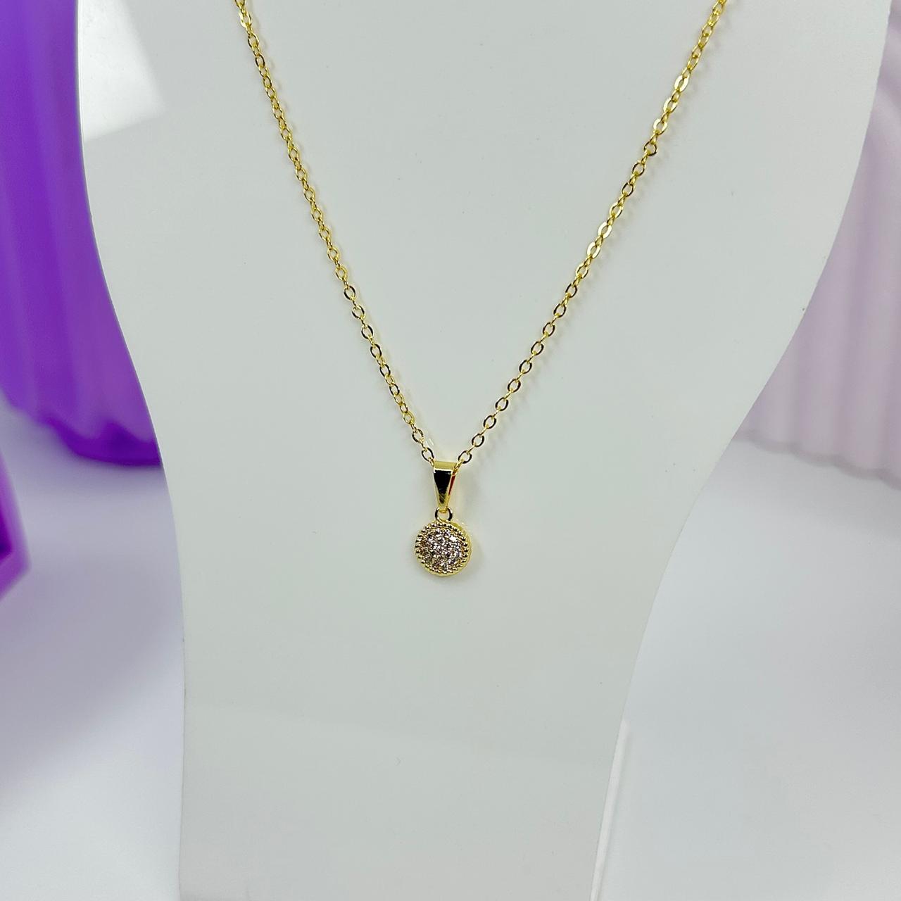 COLAR PING. REDONDO CRAVEJADO CO2057