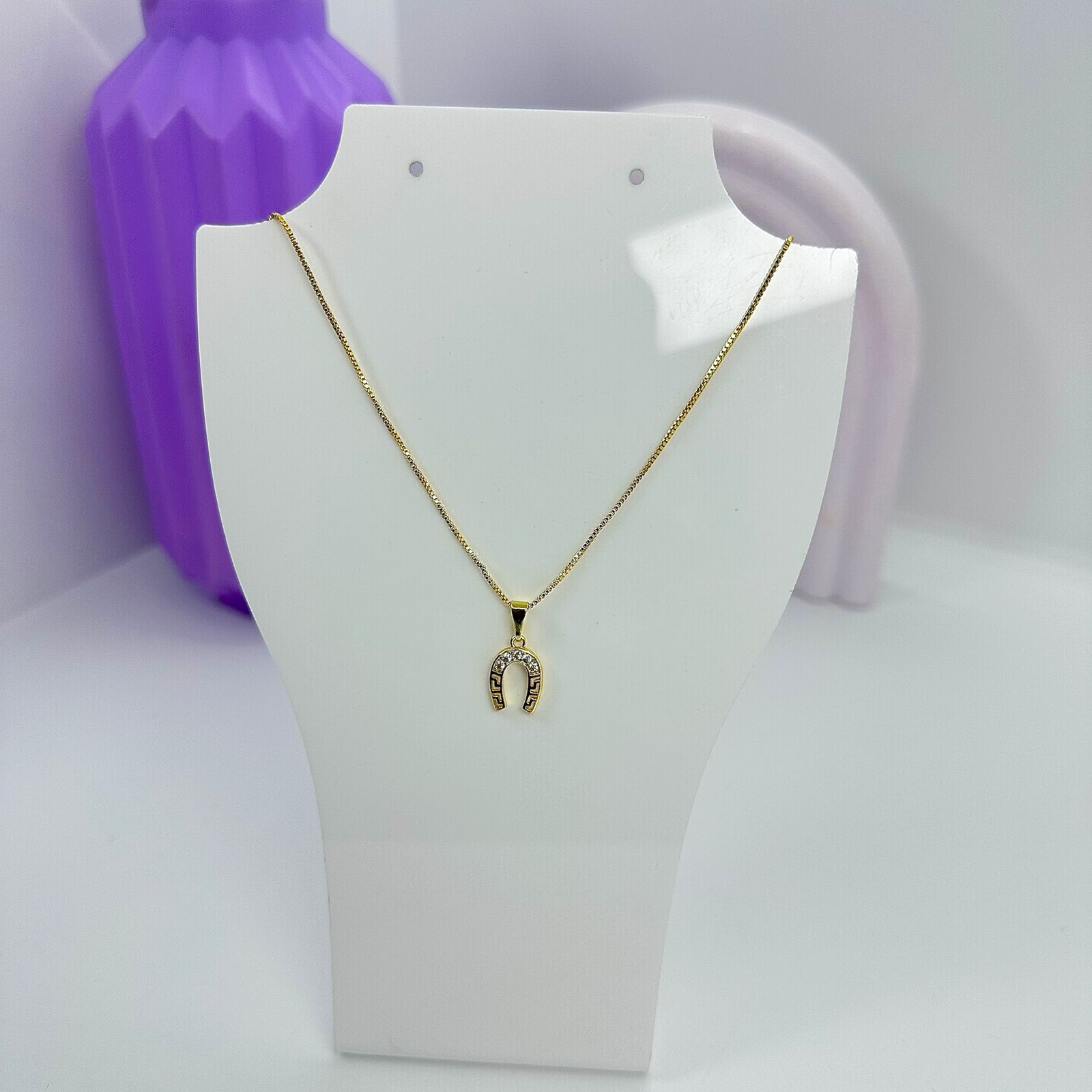 COLAR PING. FERRADURA CRAVEJADA CO2061