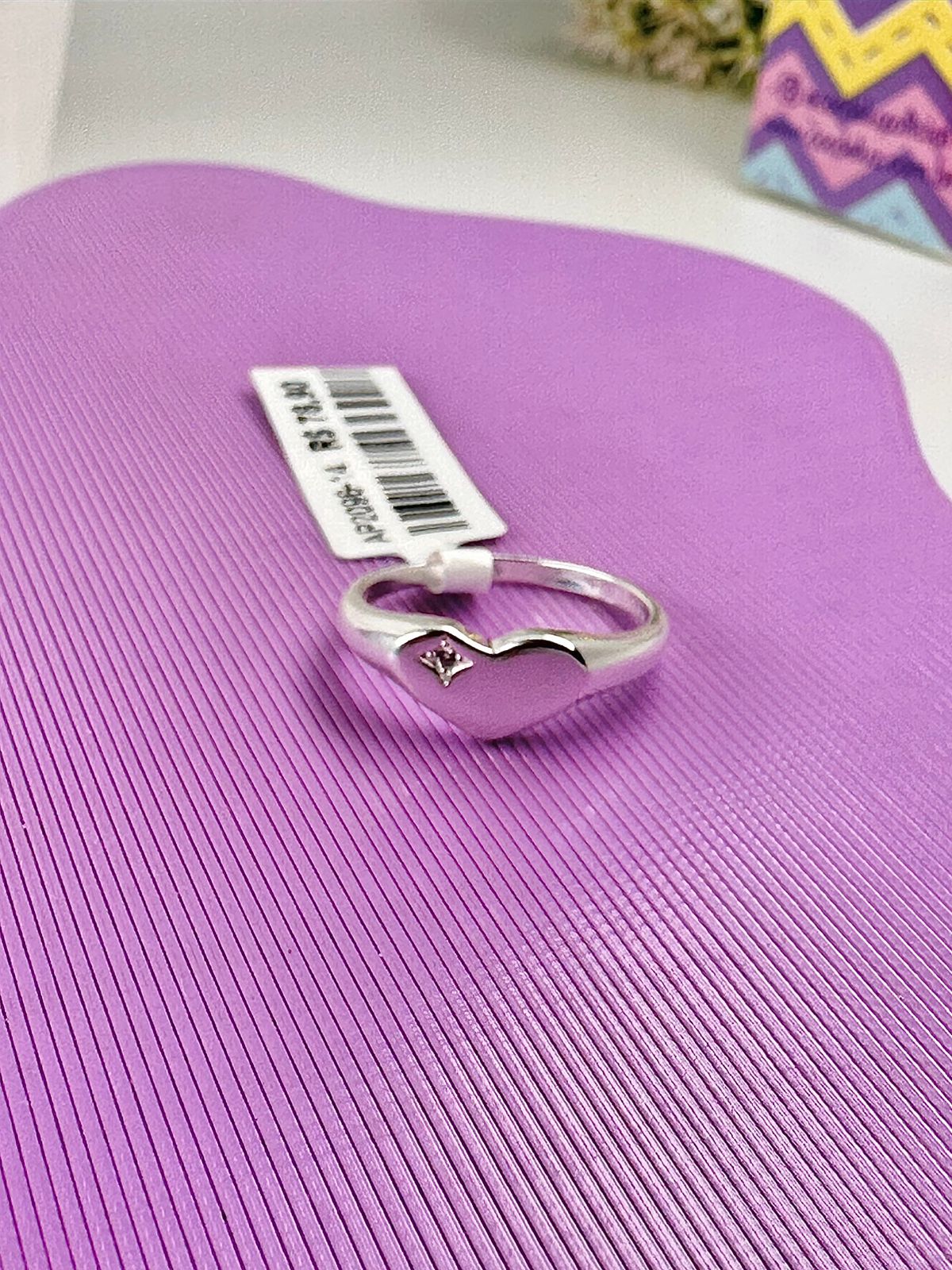 ANEL CORAÇÃO ESTICADO COM PONTO DE LUZ AP2096