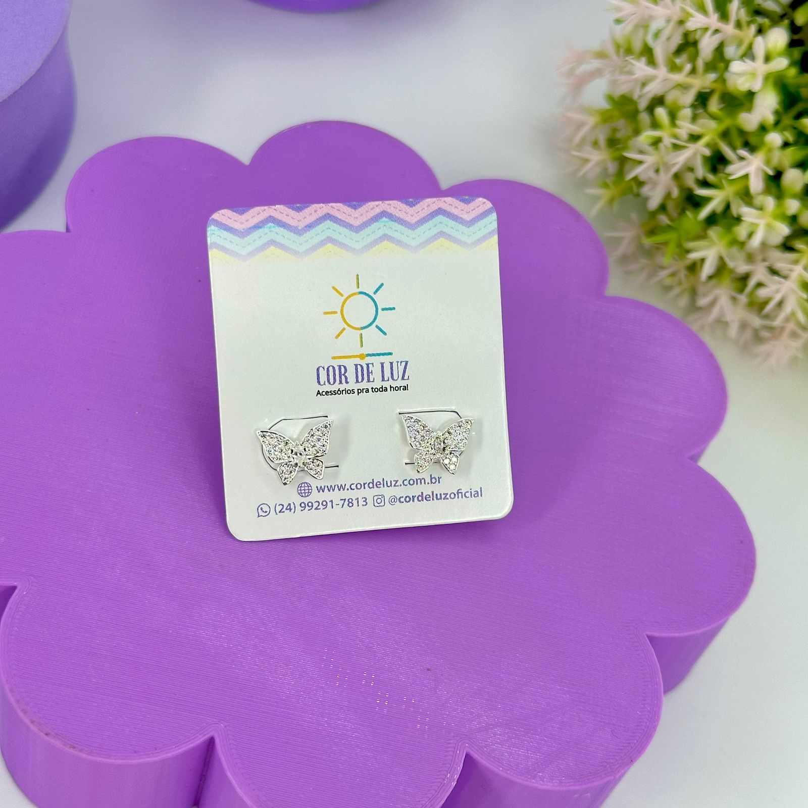 BRINCO BORBOLETA CRAVEJADA BP2146