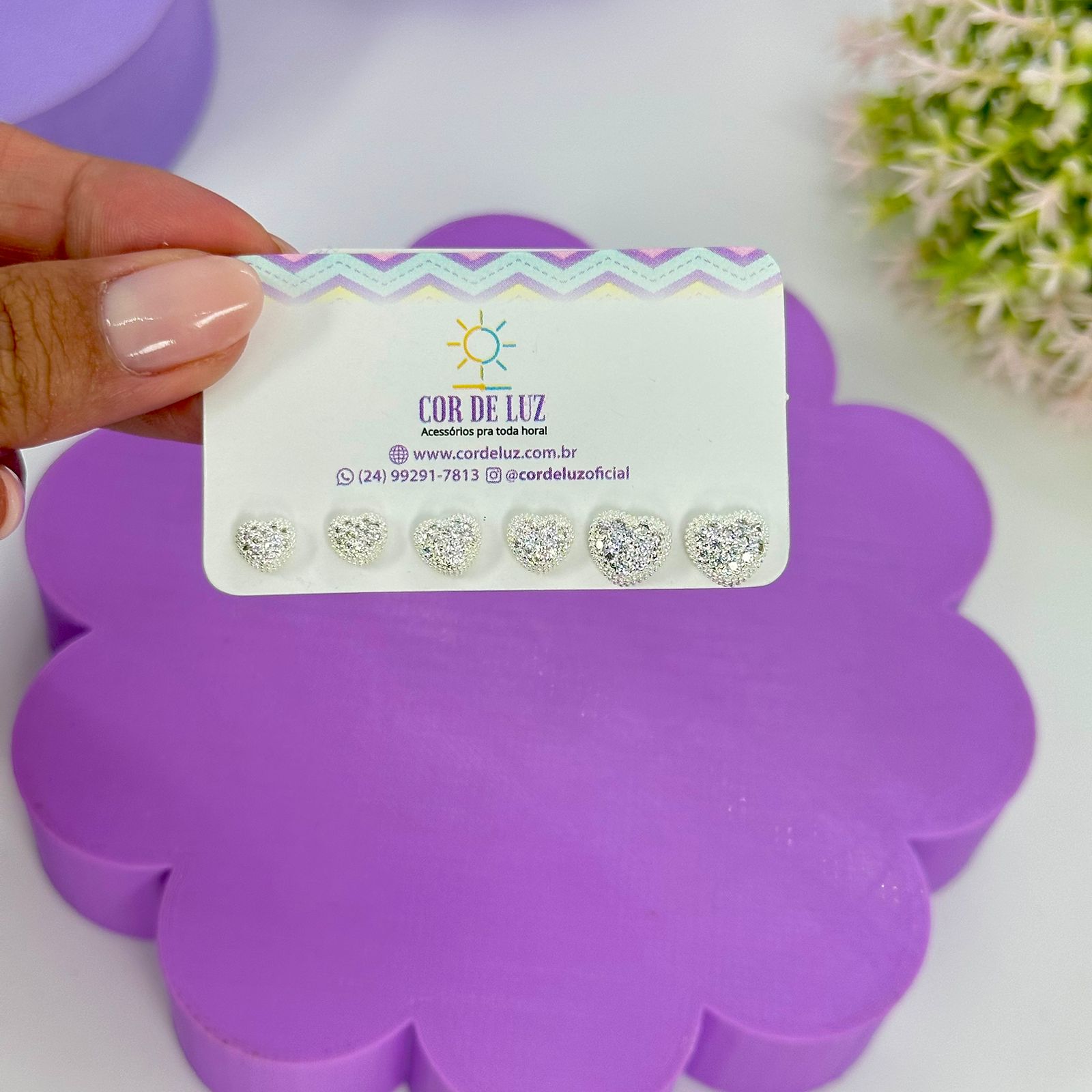 TRIO CORAÇÕES CRAVEJADOS BP2148