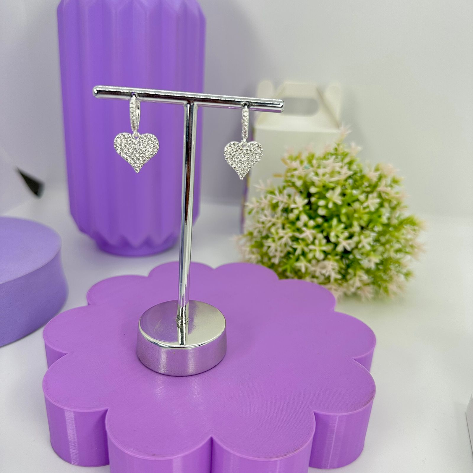 ARGOLA CLICK CORAÇÃO CRAVEJADO BP2149