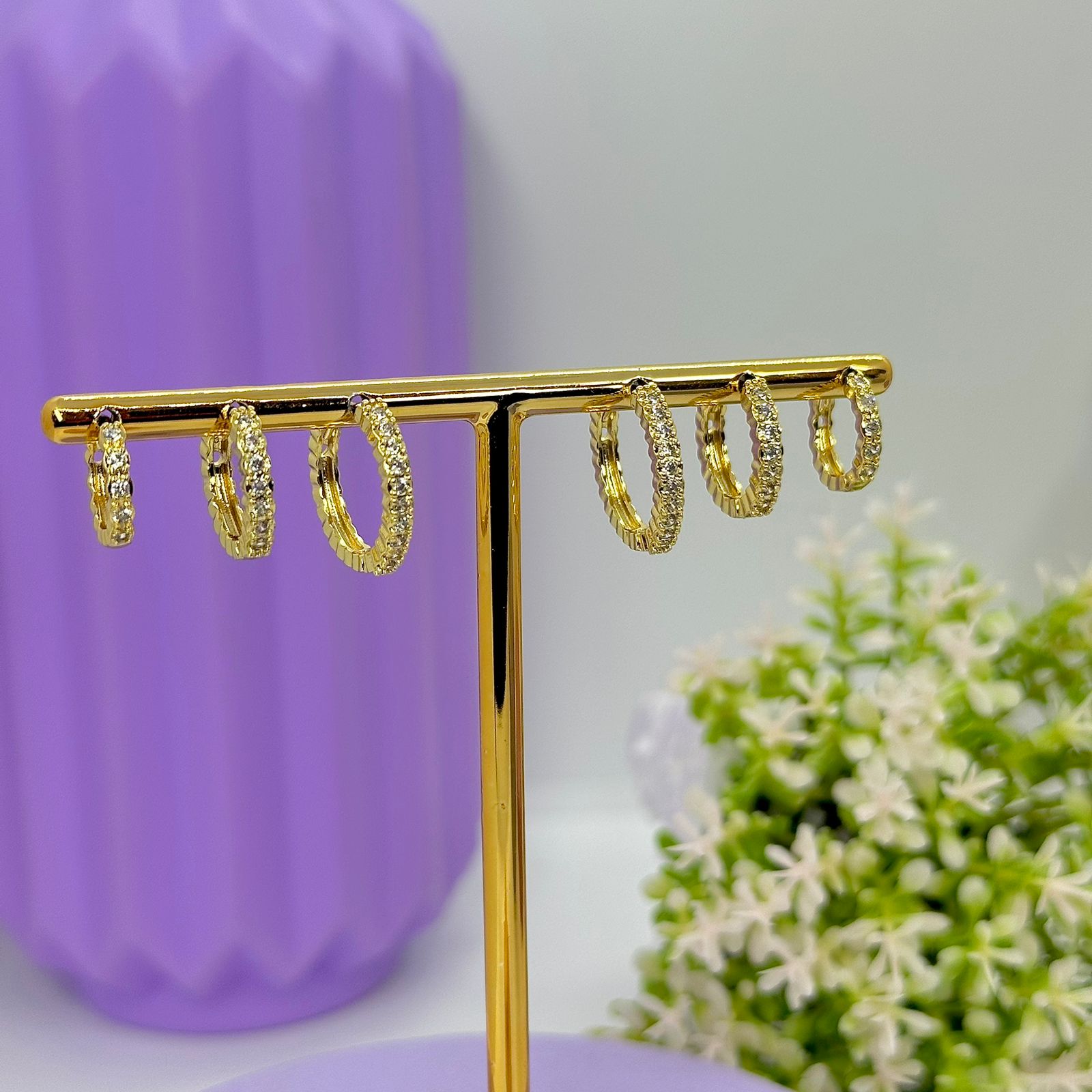 TRIO ARGOLAS CLICK CRAVEJADA 1 FELEIRA BO2151