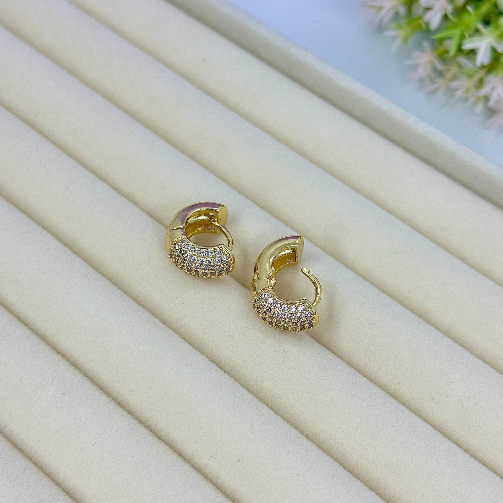 ARGOLA CLICK ROBUSTA 4 FILEIRAS ZIRCONIAS BO2160