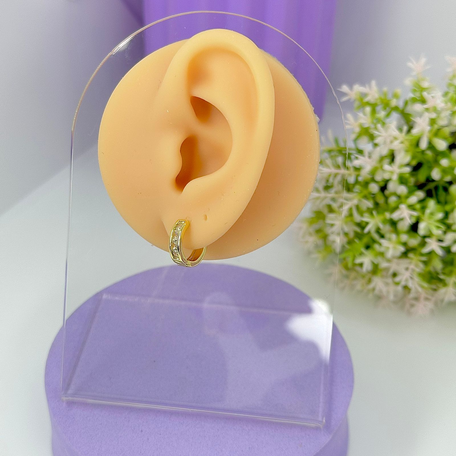 ARGOLA CLICK 3 PEDRAS ZIRCONIAS BO2166