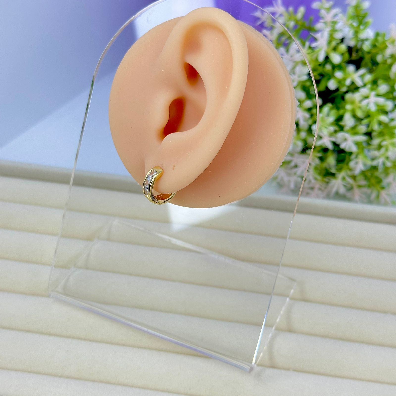 ARGOLA CLICK 3 PEDRAS ZIRCONIAS BO2166