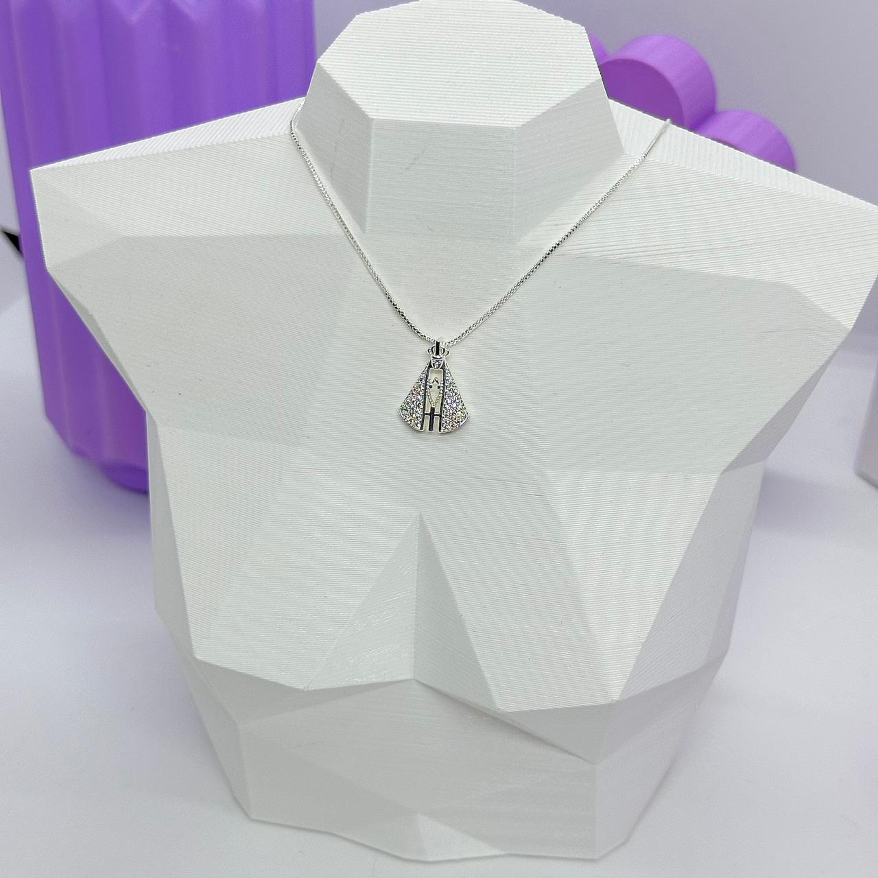 COLAR NOSSA SENHORA MANTO CRAVEJADO CP2291