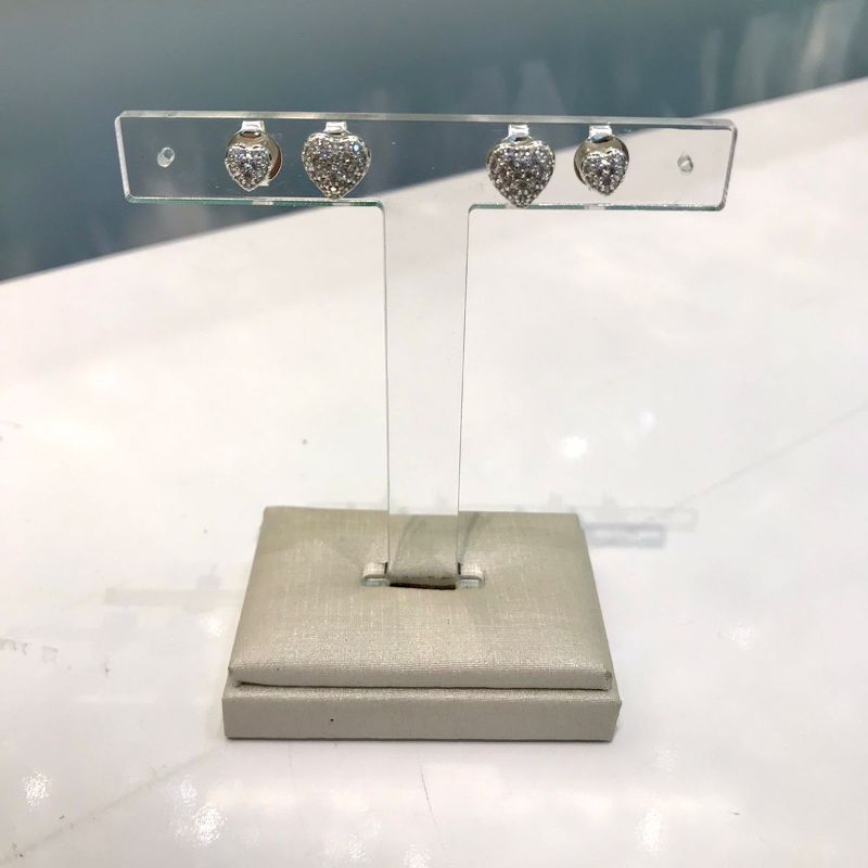 DUPLA CORAÇÃO EM ZIRCÔNIA BANHADO A PRATA