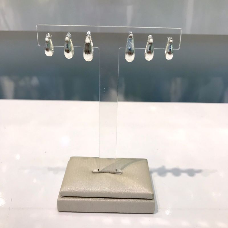 TRIO TULIPA BANHADO A PRATA