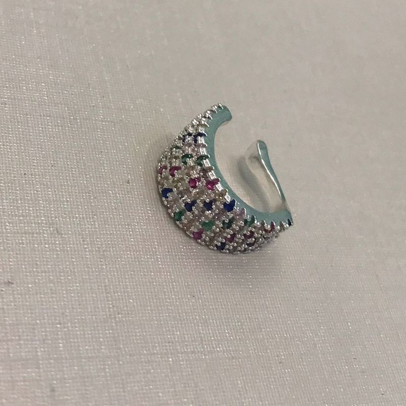 FAKE PIERCING GOLD COLOR BANHADO A PRATA