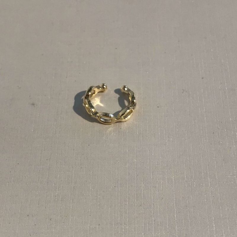 FAKE PIERCING ELOS BANHADO A OURO