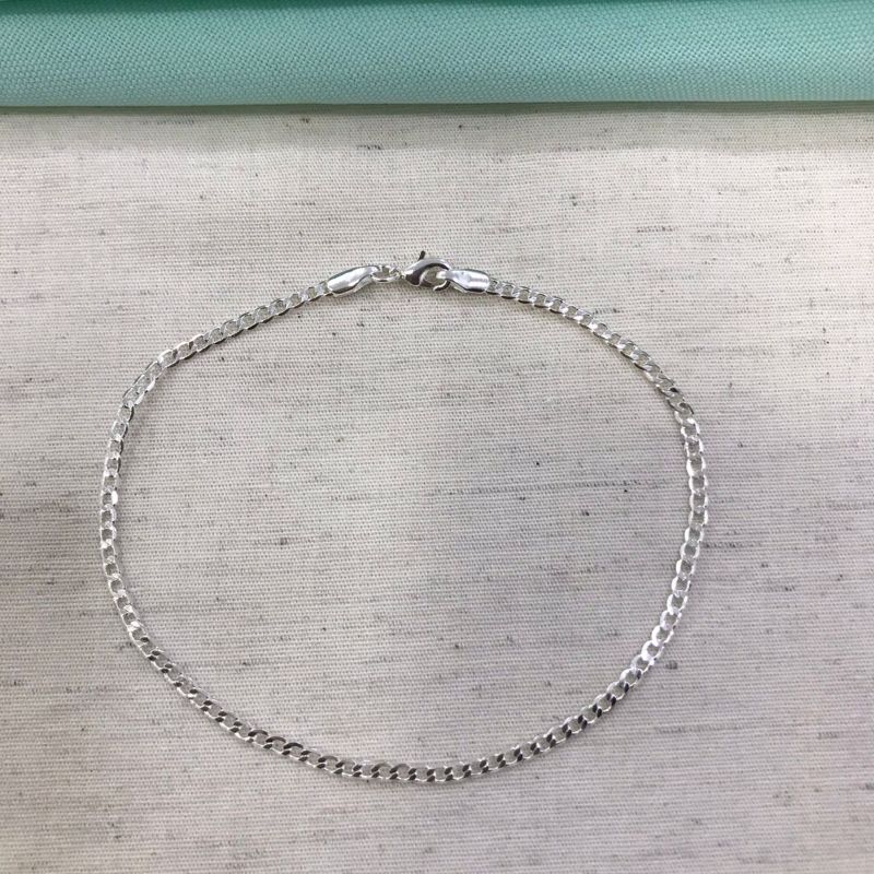 PULSEIRA GRUMET MASCULINA BANHADO A PRATA