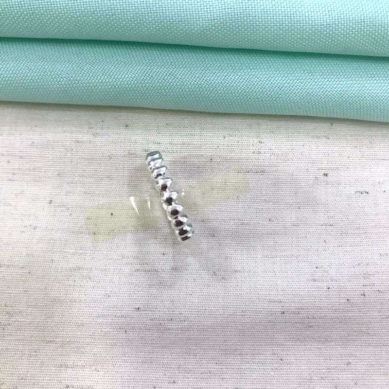 ANEL GOMOS BANHADO A PRATA