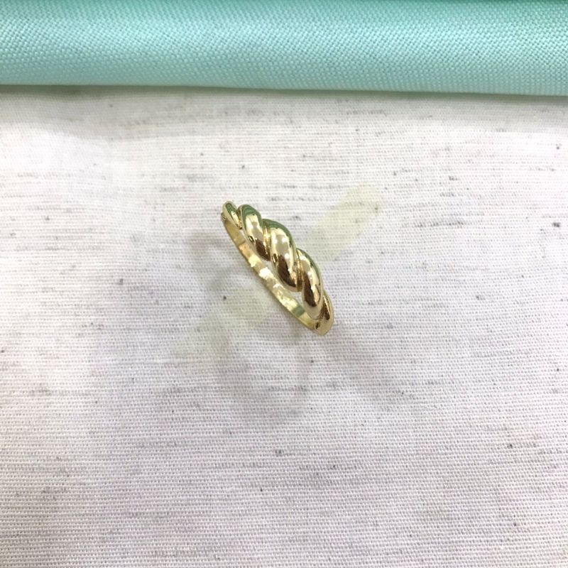 ANEL PUFFER BANHADO A OURO