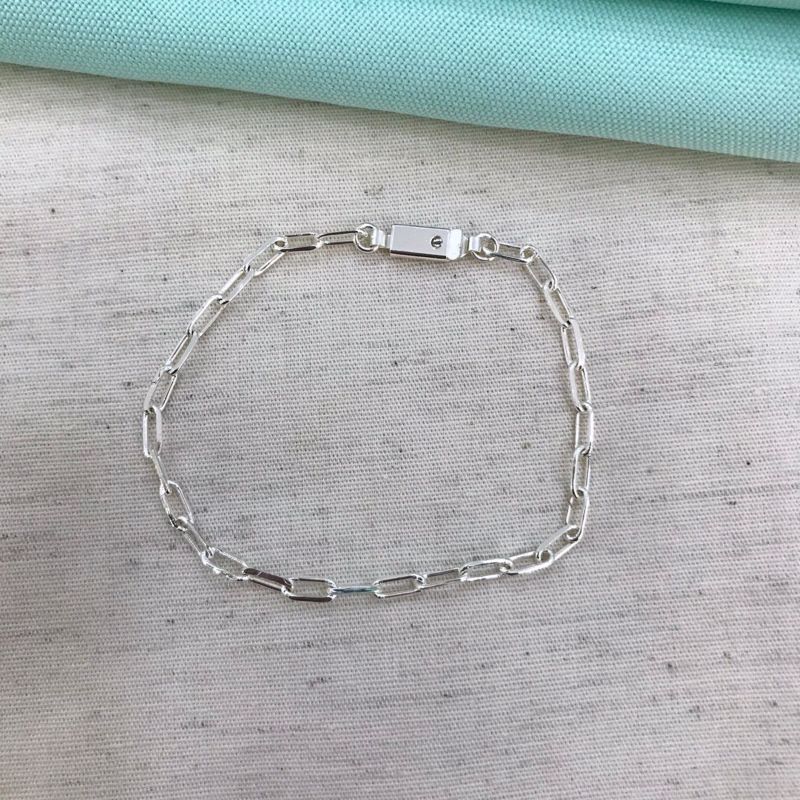 PULSEIRA CARTIER MASCULINO INFANTIL BANHADO A PRATA