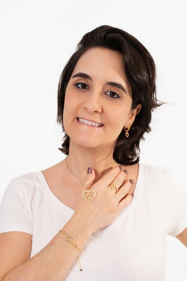 COLAR AMOR DE MÃE BANHADO A OURO