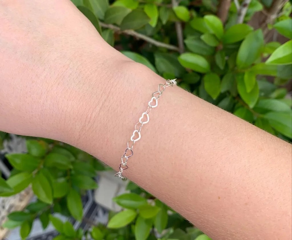 PULSEIRA DE ELOS DE CORAÇÃO - PRIME