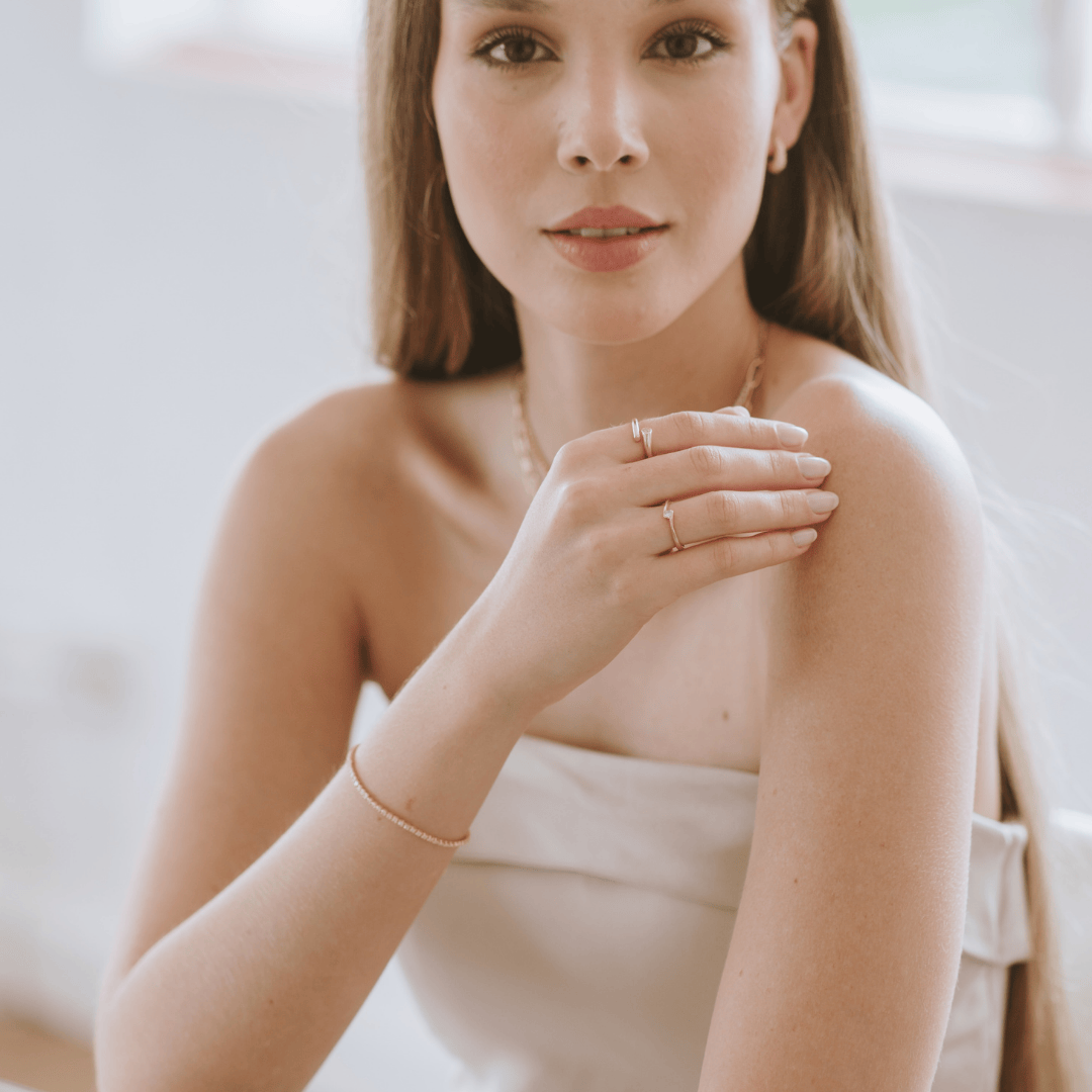 Pulseira Riviera Zircônias 1mm Best Seller Banho Ouro 18k