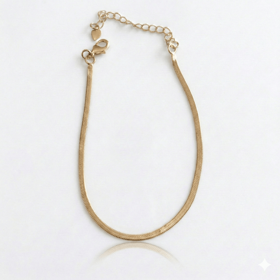 Pulseira Fita Lisa 2mm Coleção Best Seller Banho Ouro 18k