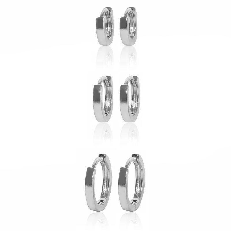 BRINCO TRIO DE ARGOLAS LISAS - HOME