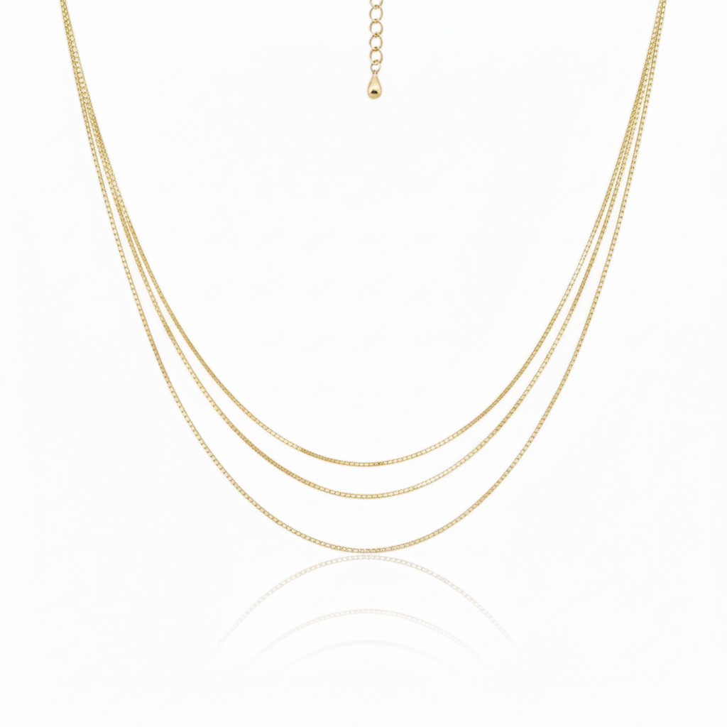 COLAR CHOKER MALHA TRIPLA - PATRICIA