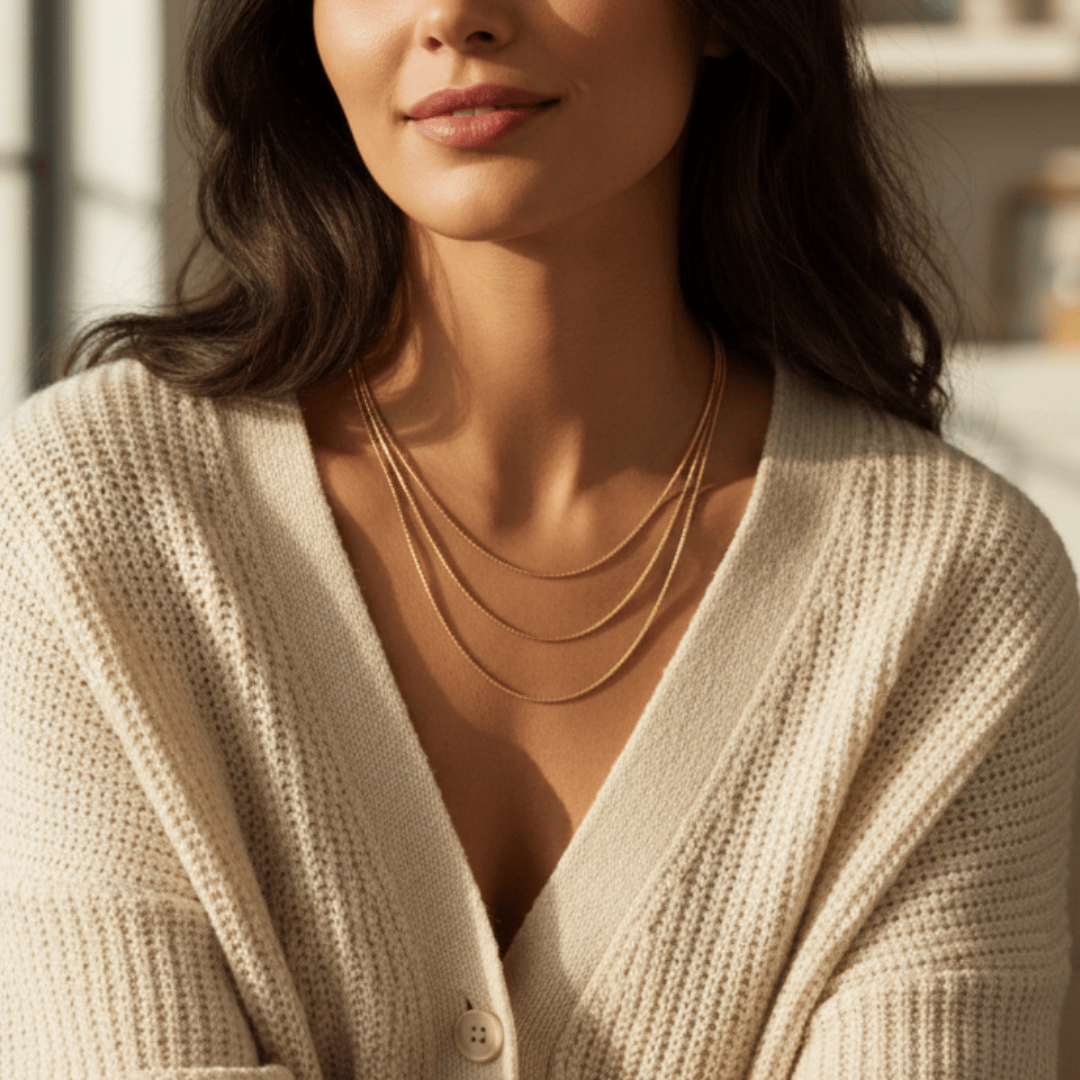 COLAR CHOKER MALHA TRIPLA - PATRICIA