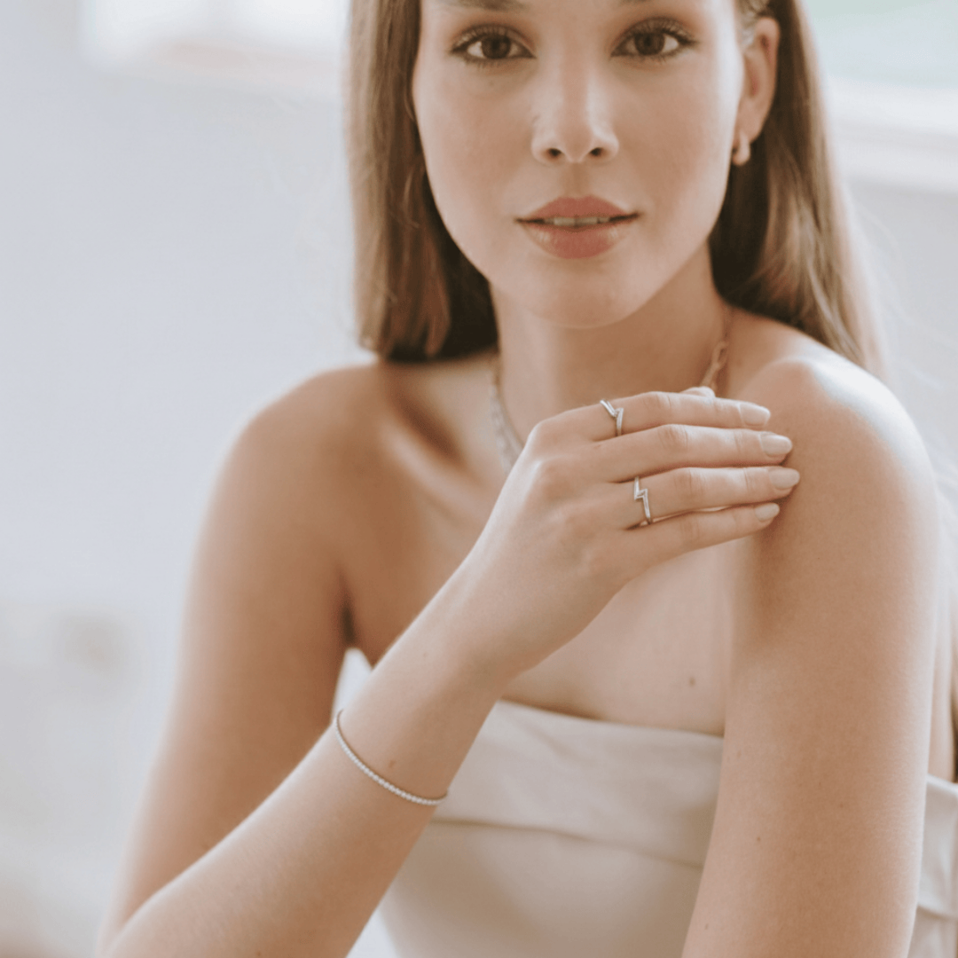 Pulseira Riviera Zircônias 1,5mm Best Seller Banho Ródio Branco