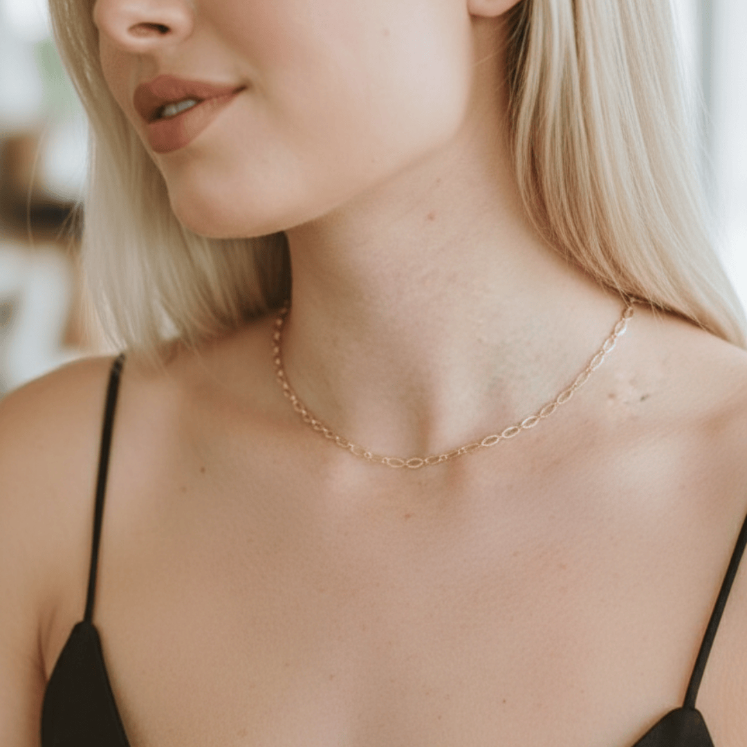 COLAR CHOKER CRAQUELADO