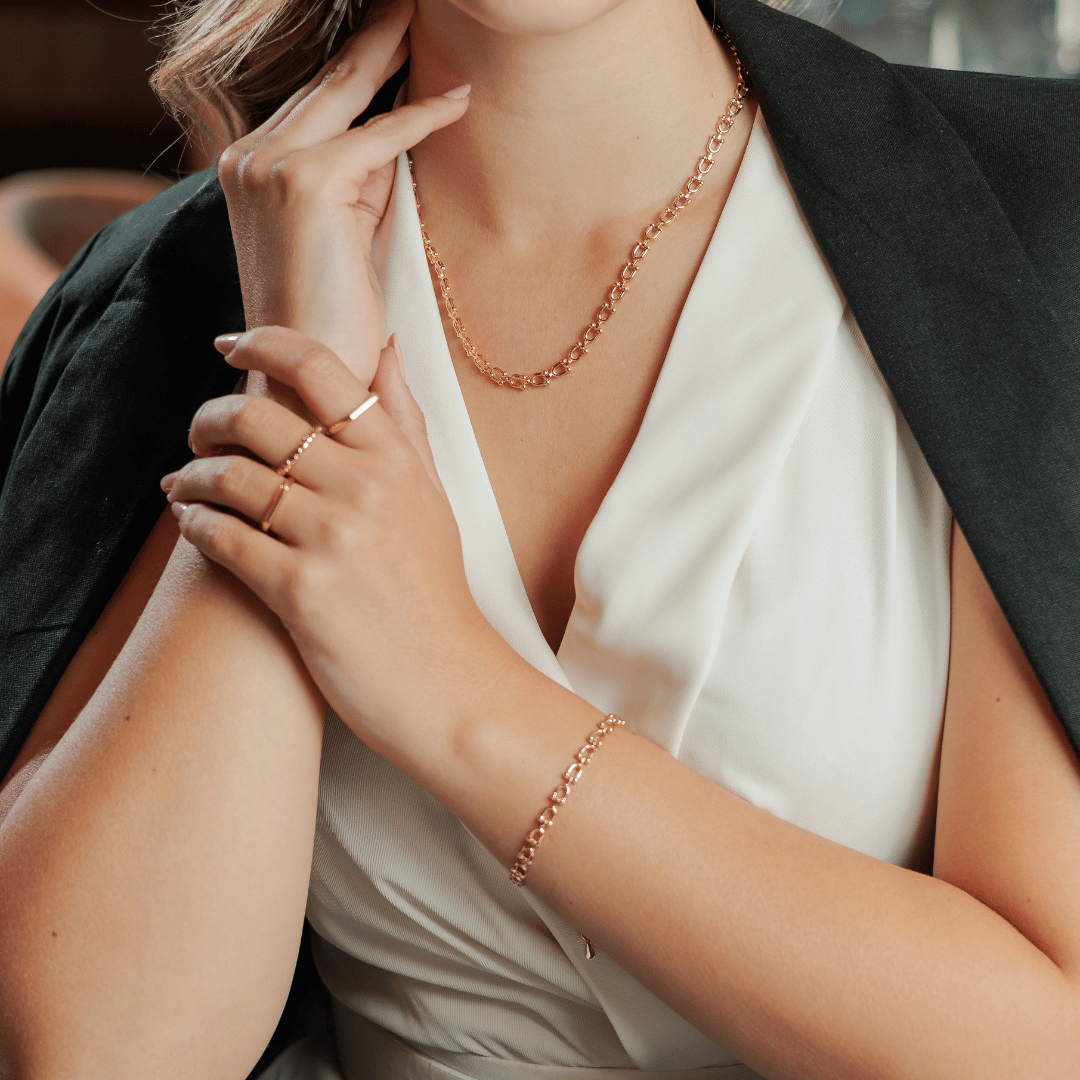 Pulseira Malha Taça Wine Banho Ouro 18k