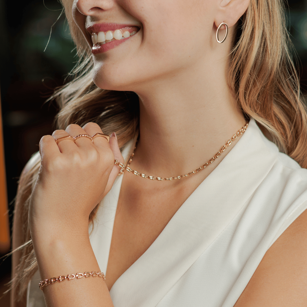 Pulseira Malha Taça Wine Banho Ouro 18k