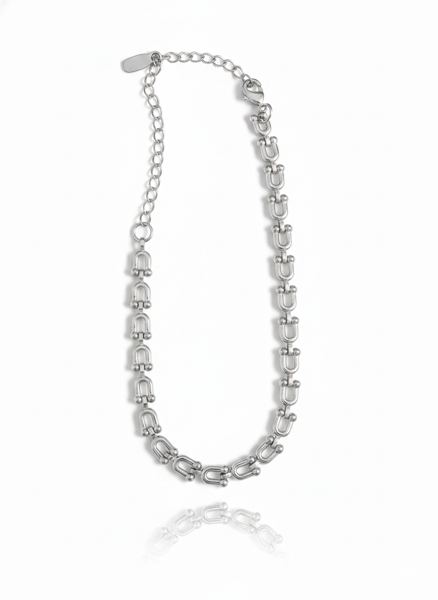 Pulseira Malha Taça Wine Banho Ródio Branco