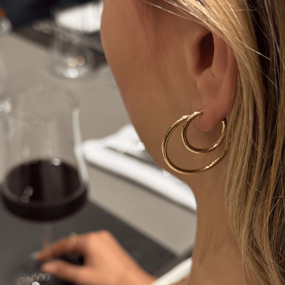 BRINCO ARGOLA TUBO MÉDIO - WINE