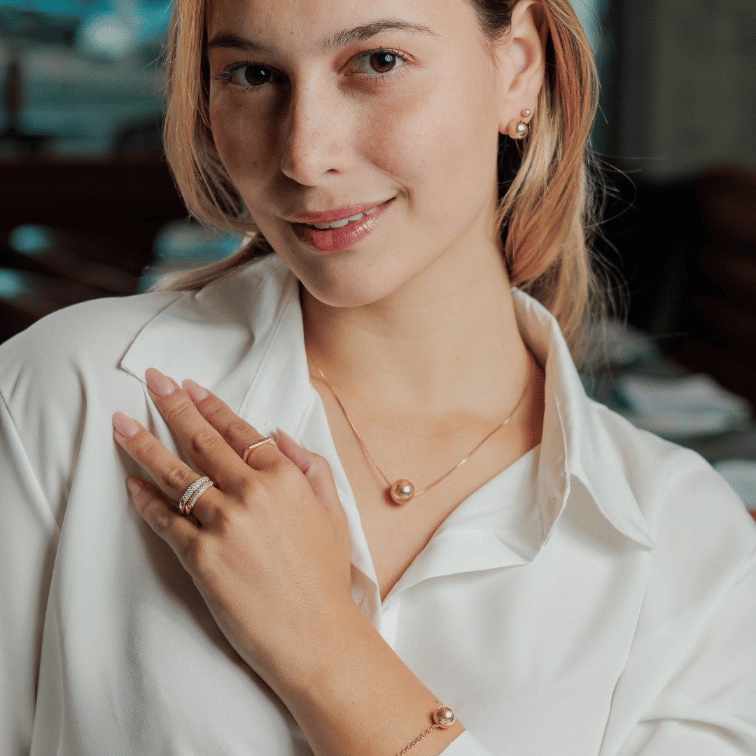 Brinco Fabiana Bola Lisa Grande Banho Ouro 18k