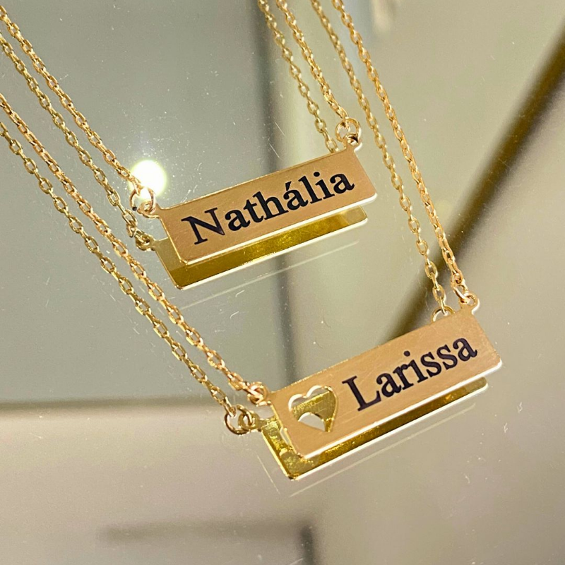 COLAR DE NOME PLACA
