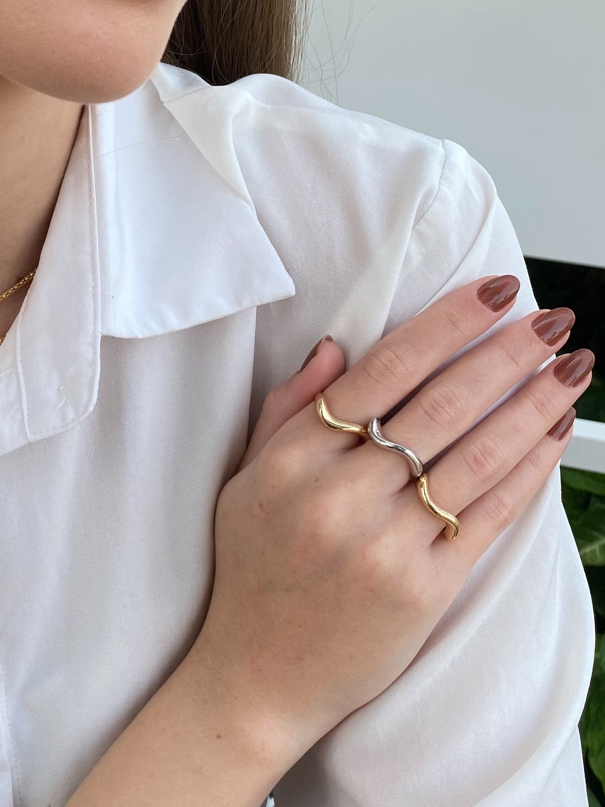 ANEL EM S MINIMALISTA LISO - JARDIM SECRETO