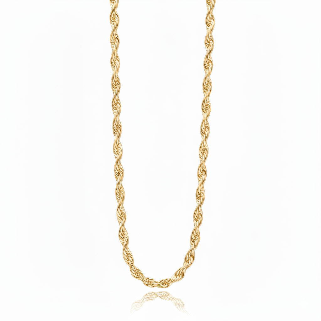 Colar Choker Cordão Baiano 40cm Banho Ouro 18k