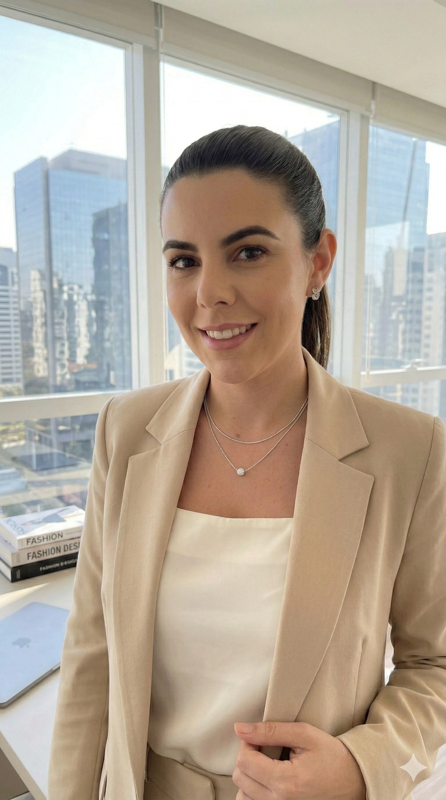 Colar Círculo Cravejado Zircônias Aura 45cm Banho Ródio Branco