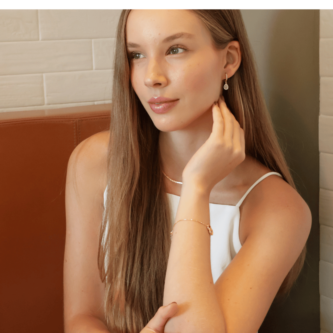 Colar Choker Riviera Zircônia Cristal Lapidação Losango 40cm Banhada a Ródio Branco