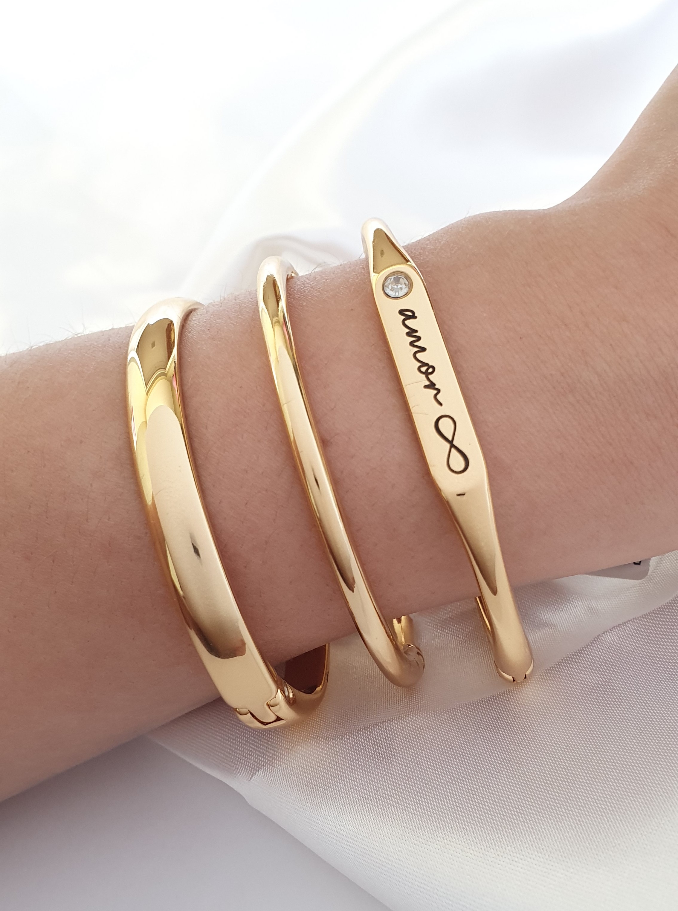 Bracelete Tubo Liso Fechado