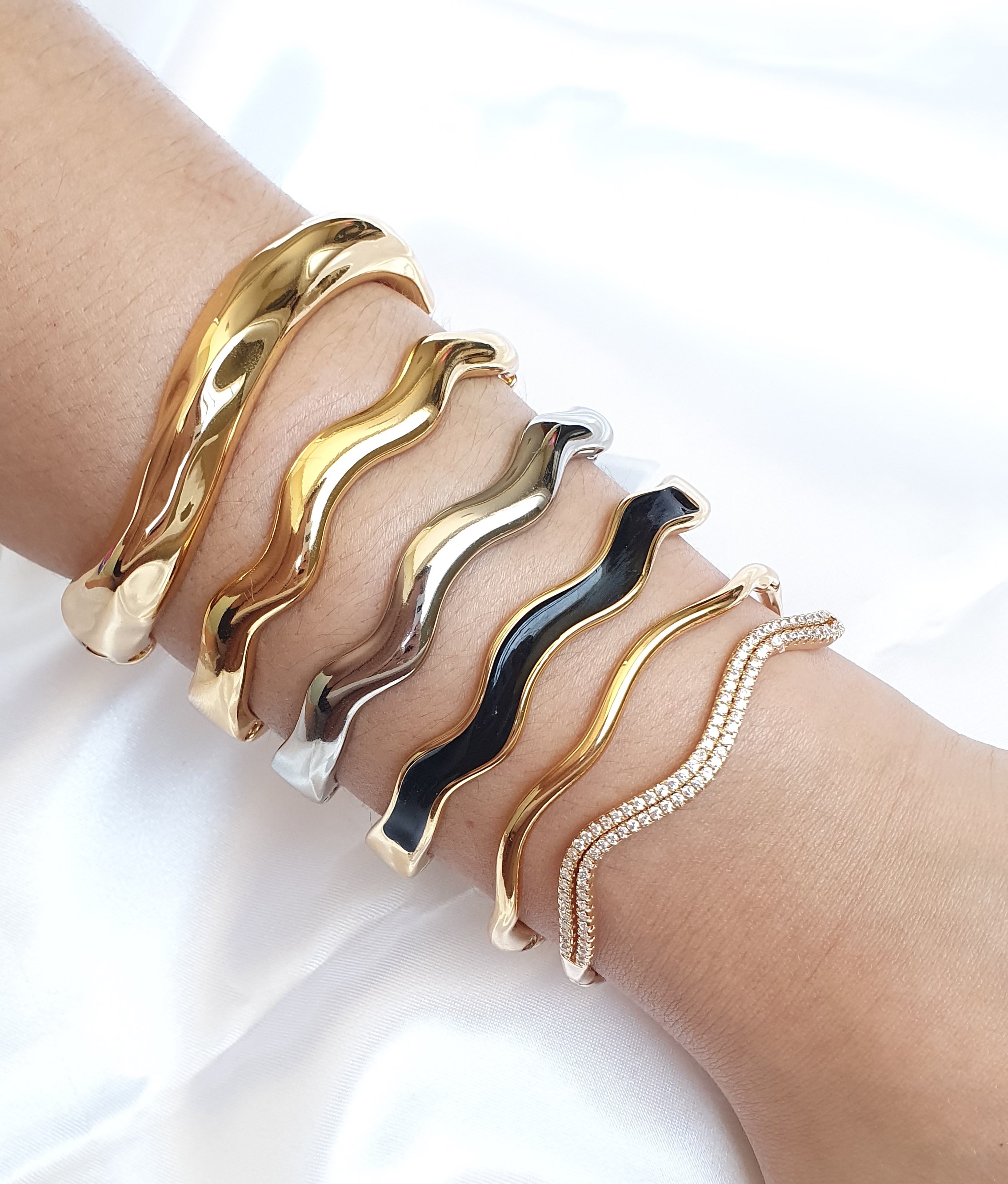 Bracelete Ondulado Orgânico