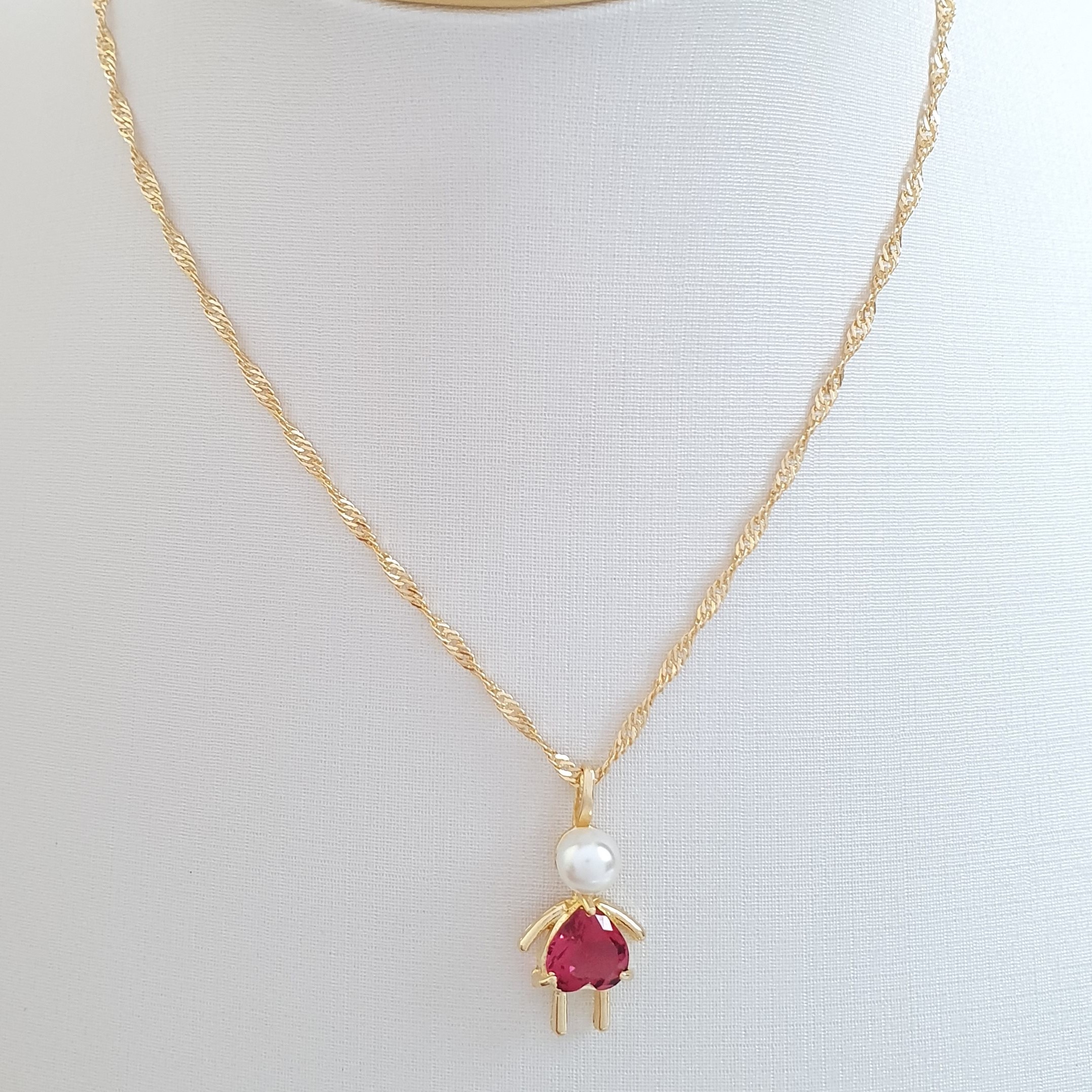 Pingente Menina Rubi (Pérola)
