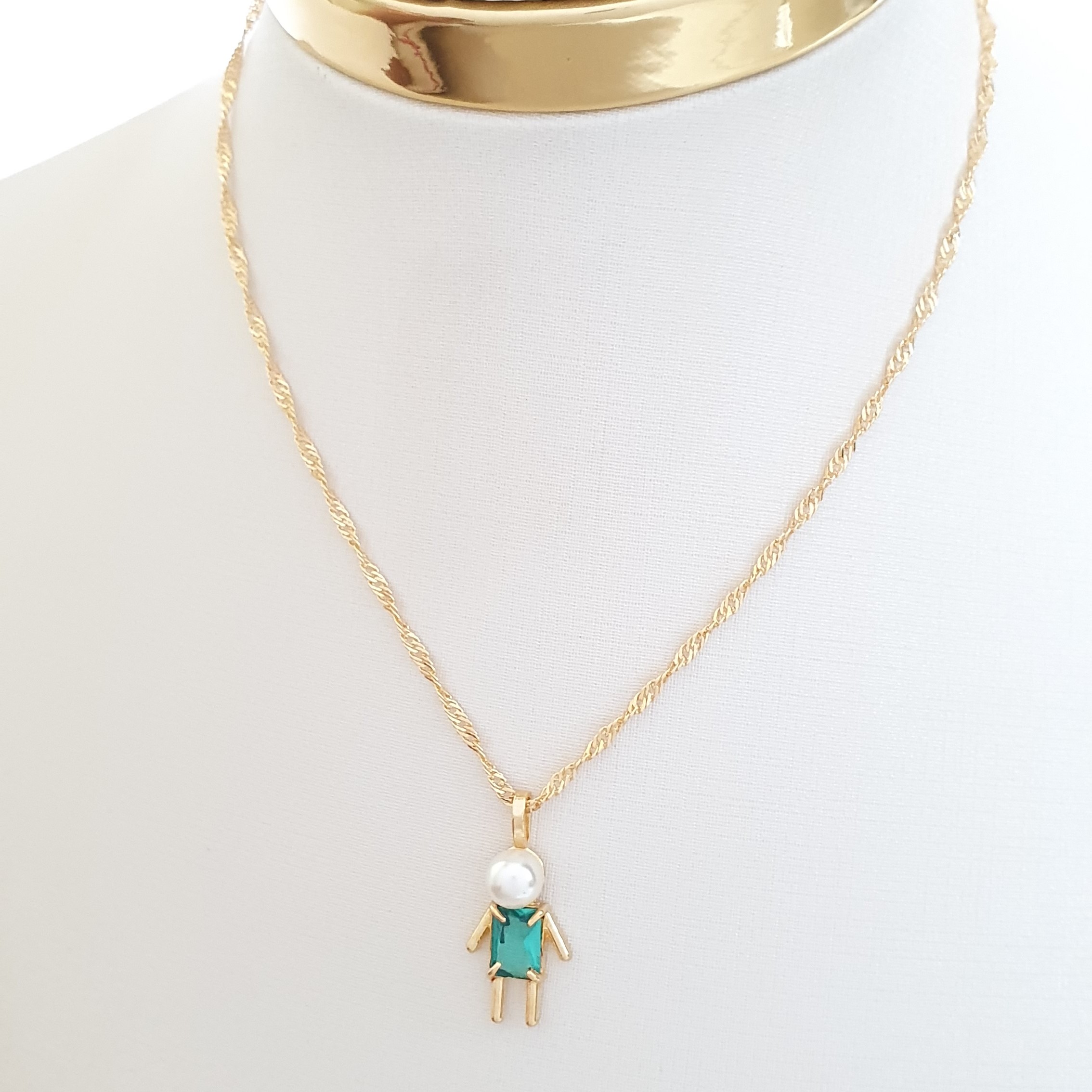 Pingente Menino Turmalina (Pérola)