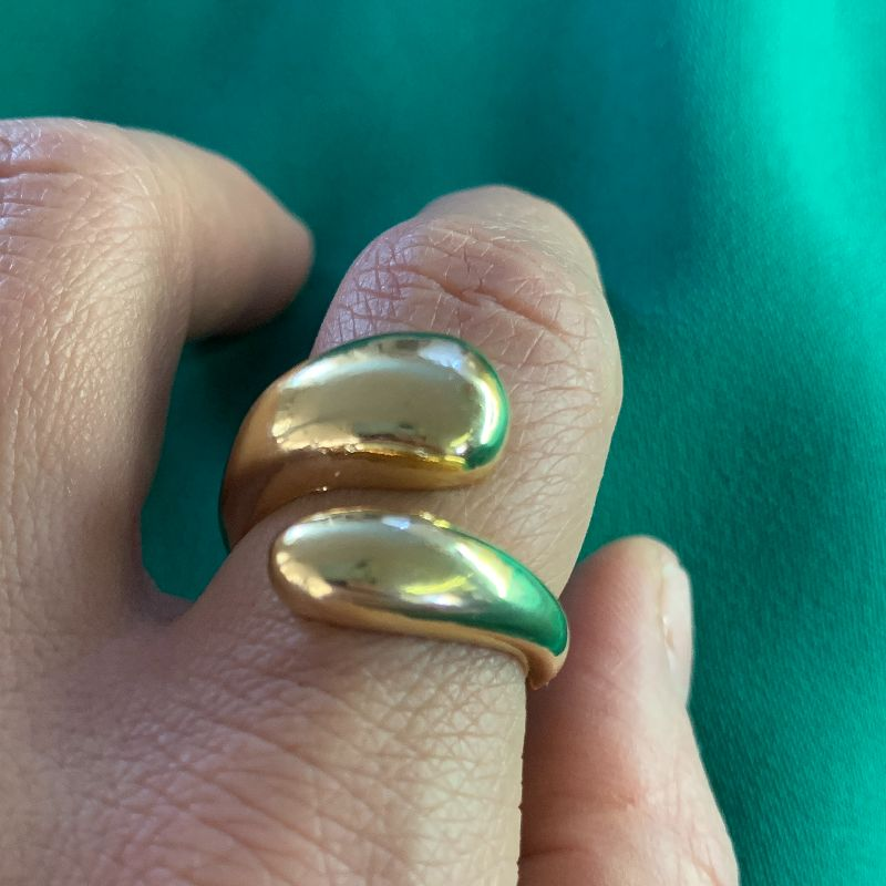 ANEL LUANA AJUSTAVEL BANHO OURO 18K