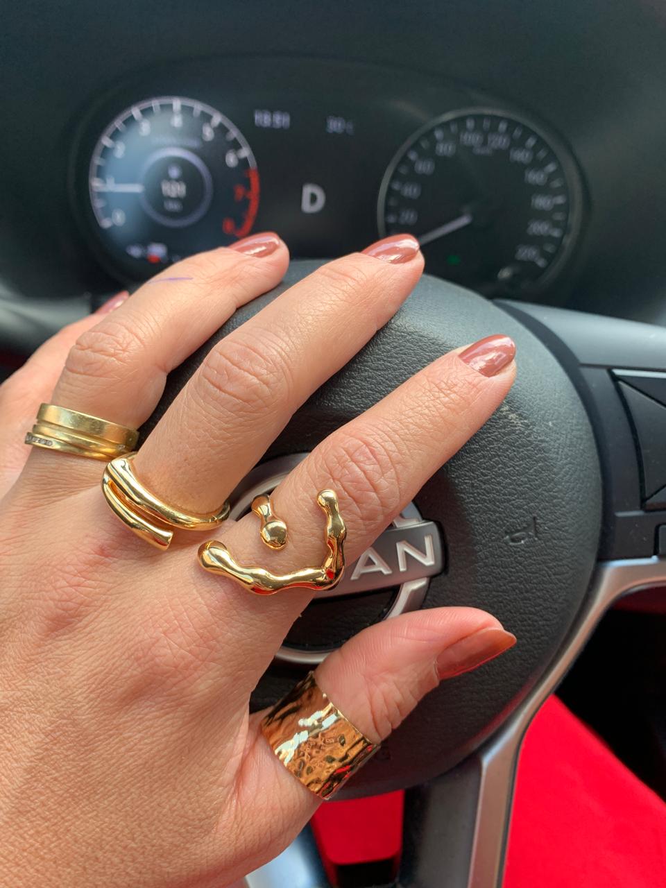 ANEL ANA LUISA AJUSTAVEL BANHO OURO 18K