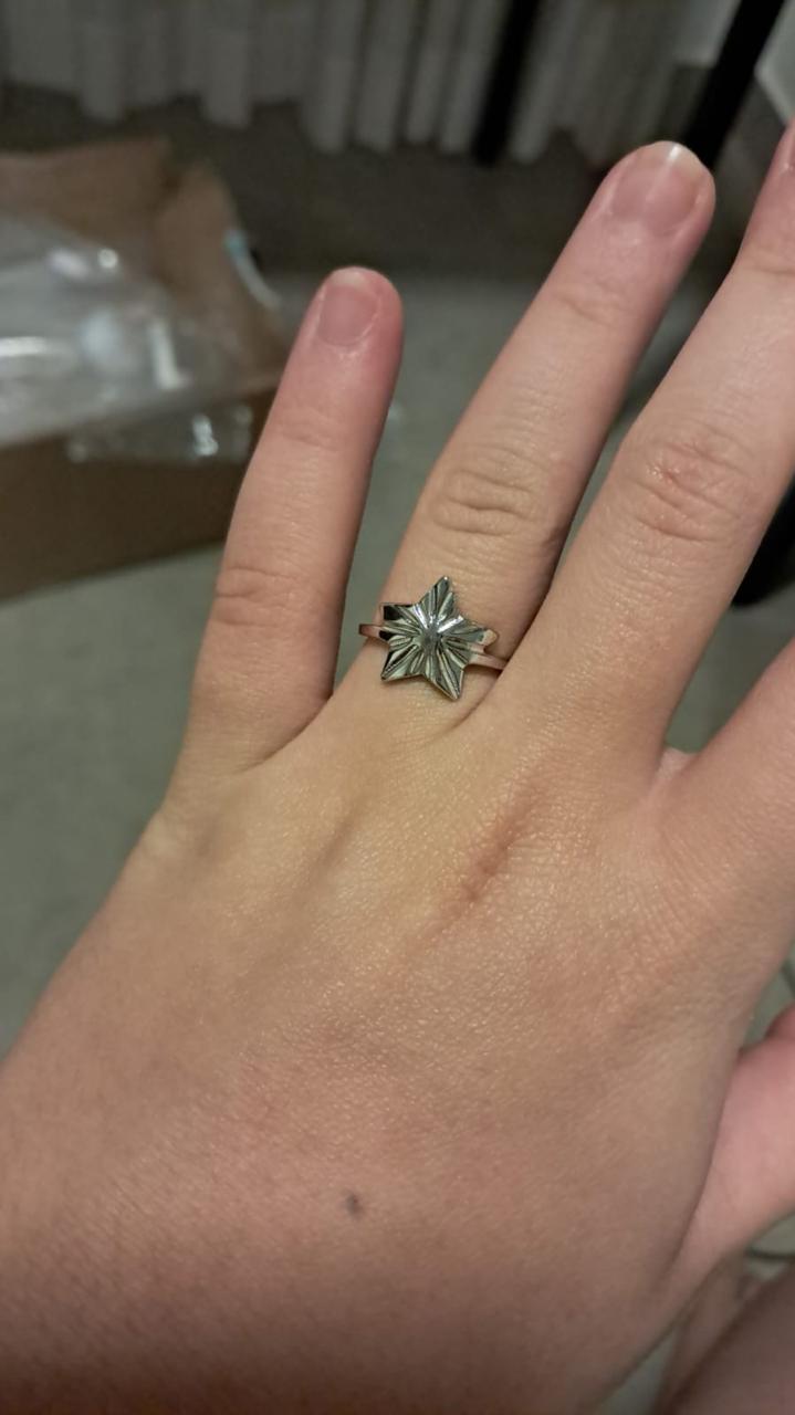 ANEL ESTRELA RODIO BRANCO