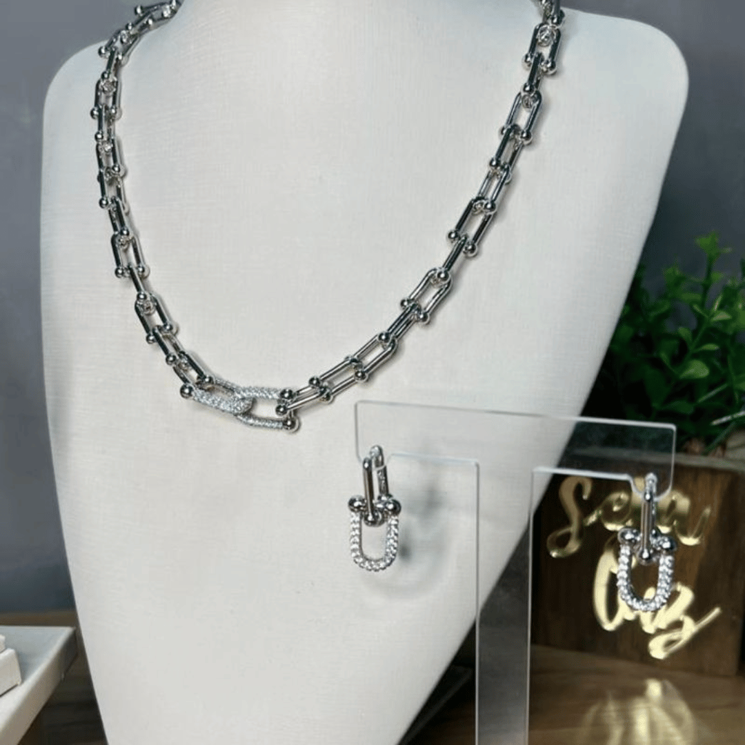 Conjunto Cartier elo cravejado