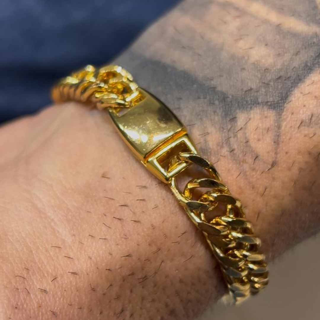 Pulseira Grumet Dupla 21cm fecho imã