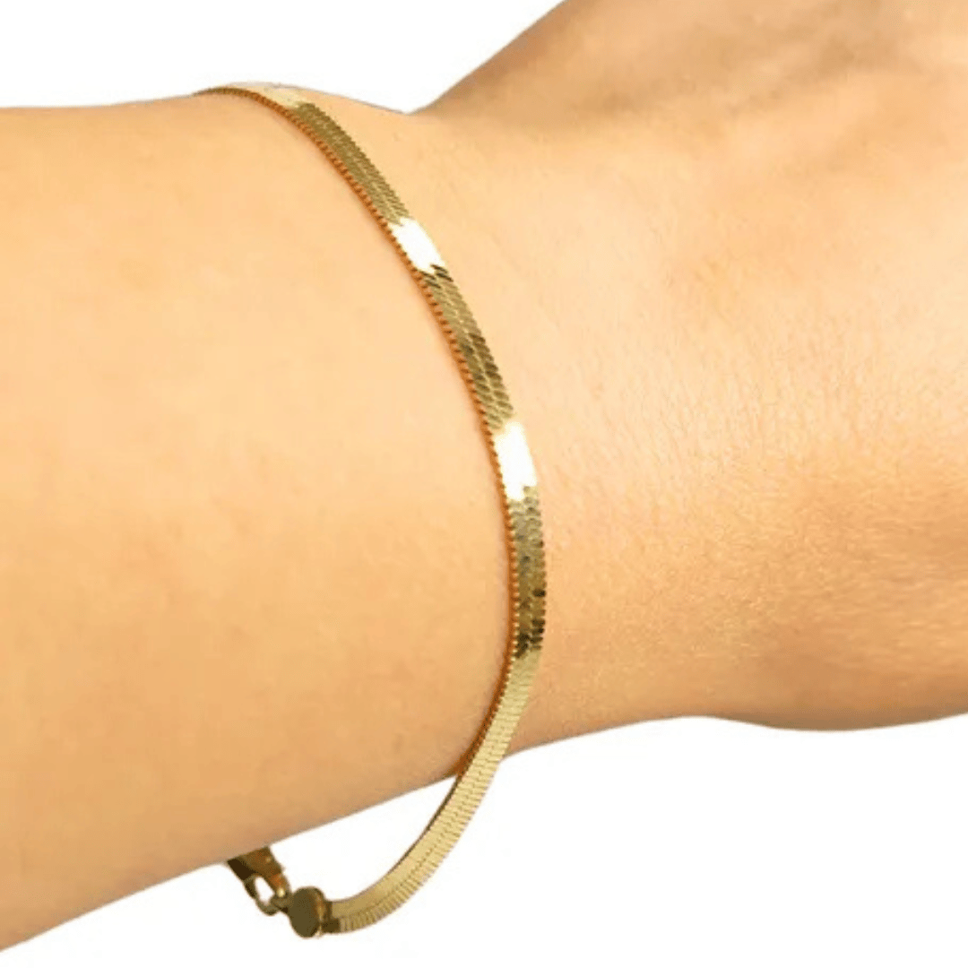 Pulseira de fita laminada 3mm