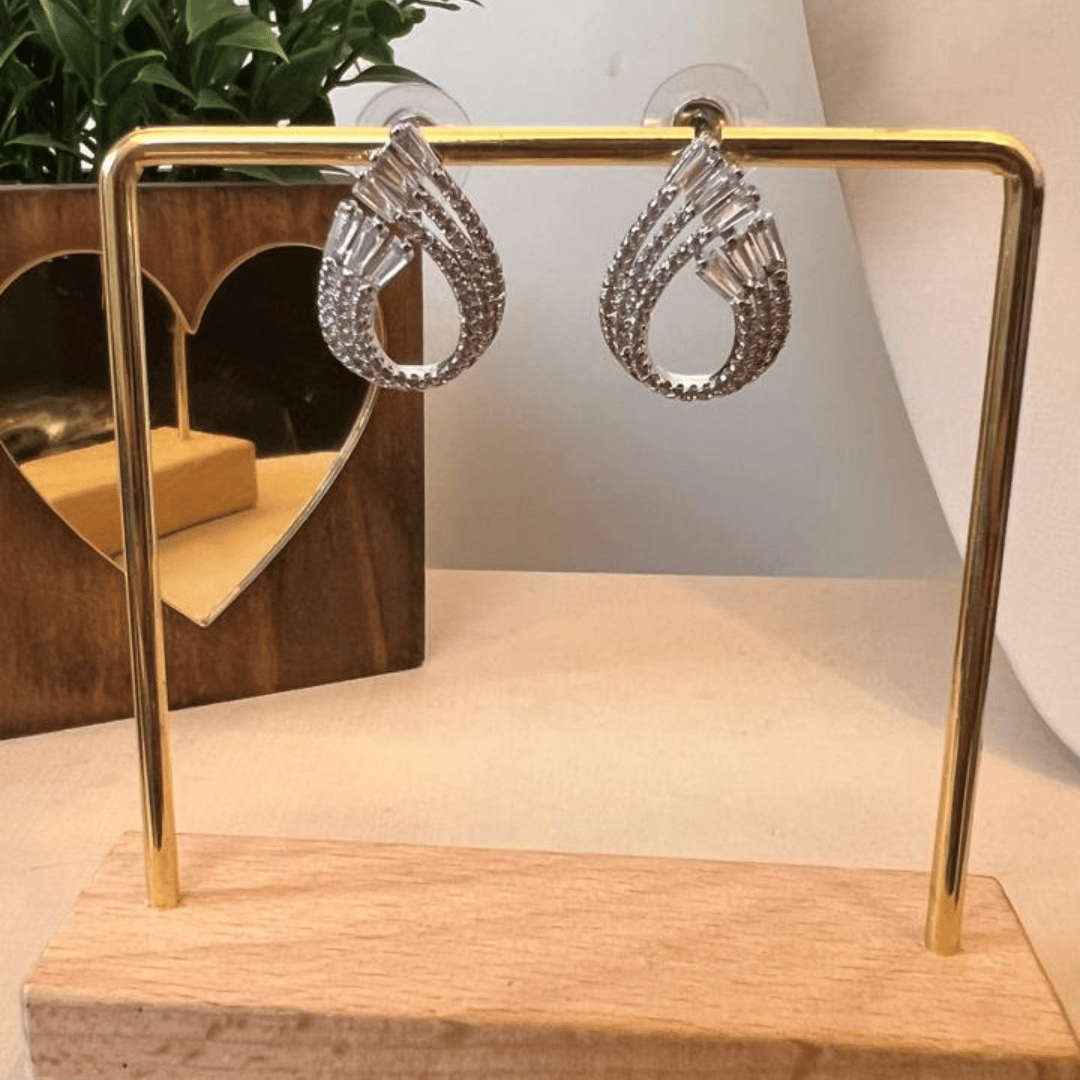 Conjunto Gota Cravejado em Zircônias